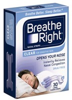 Breathe Right Nasal Strips Clear Large - 30 Strips on sale Breathe Right Nasal Strips Clear Large - 30 Strips on sale