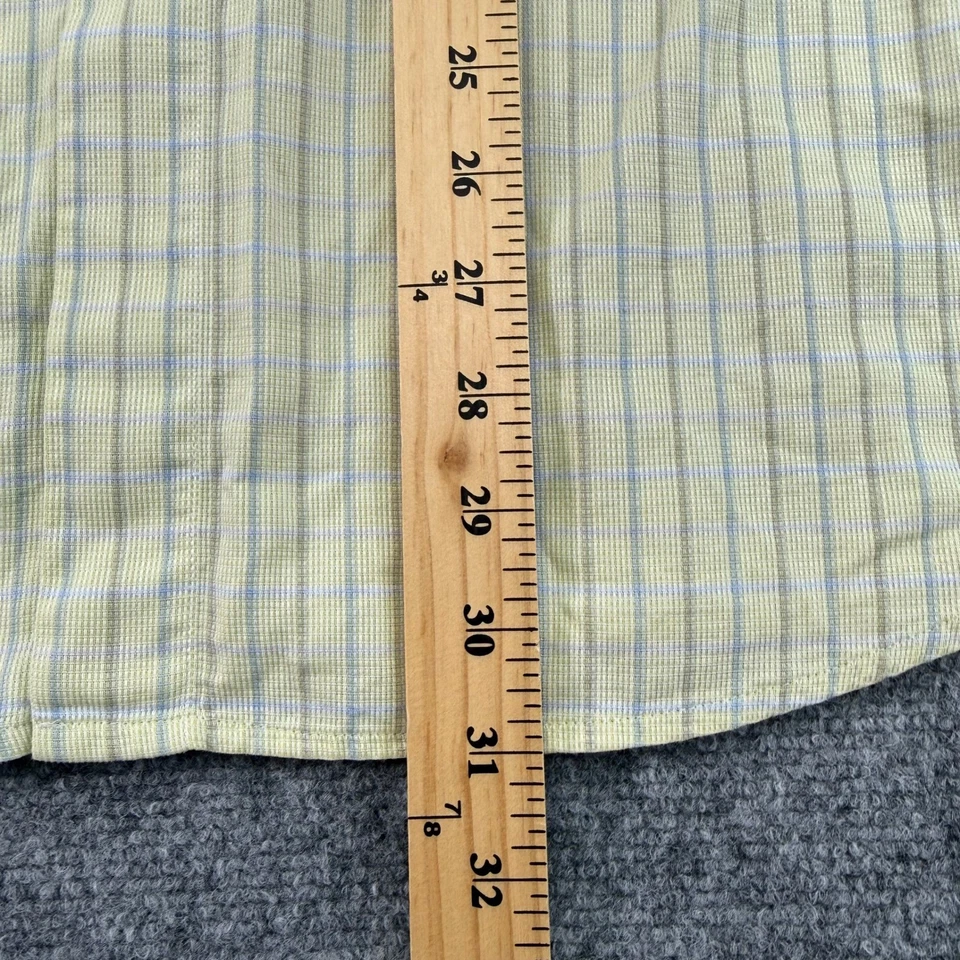 Camisa Ermenegildo Zegna Para Hombre Grande A Cuadros Con Botones Manga Larga Hecha en Italia Foto 3 de 4