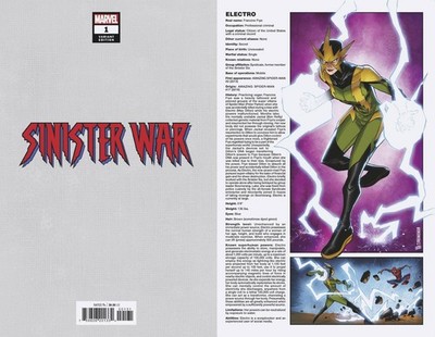 SINISTER WAR #1 VARIANT HANDBOOK VARIANT MARVEL COMICS