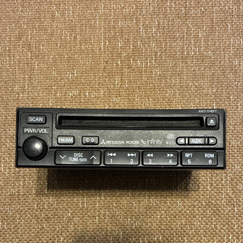 Mitsubishi Eclipse Head Unit MR490088 1 DIN In-Dash CD Player FM/AM Anti-Theft