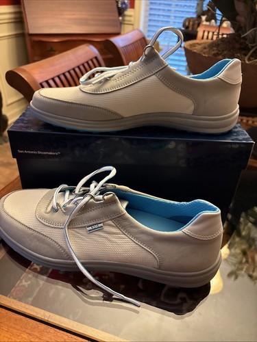 NEW SAS Womens Sporty Silver Blue Size 9.5 N Narrow Width Lace Up Sneaker Shoes - Picture 6 of 6