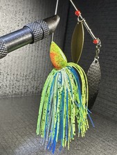 Gum Creek Jig & Fly:  Shad Nasty 1/2oz Jumbo Willow Leaf Spinner Bait 