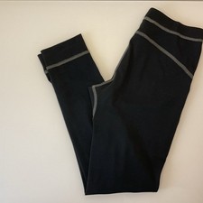 REI Kids Base Layer Leggings Bottoms Black Size M  10-12 