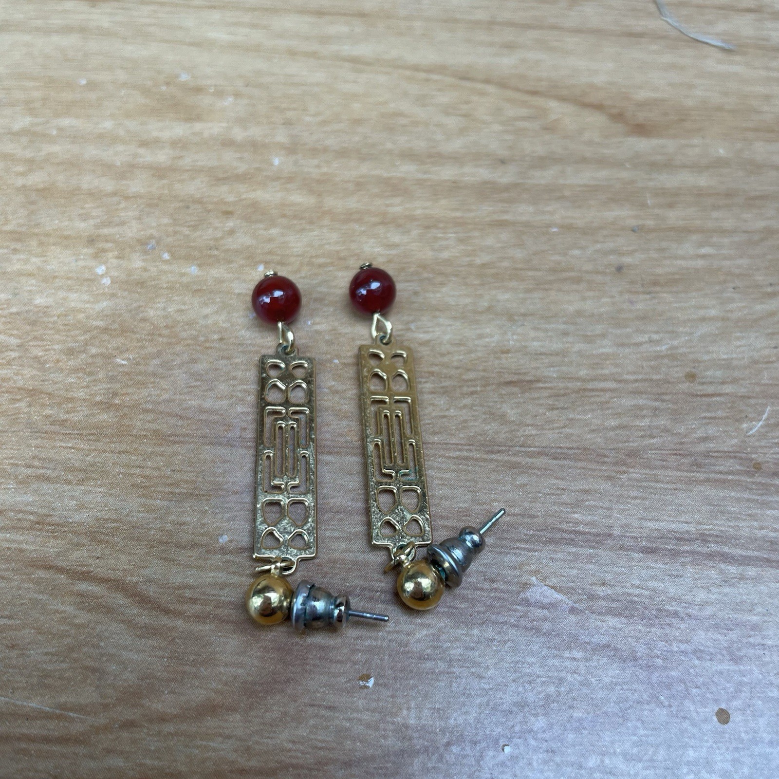 Frank Lloyd Wright Inspired Dangle Earrings Geome… - image 3