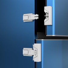 2 Pack Upgrade Child Proof Refrigerator Lock, HEOATH Fridge/Freezer White