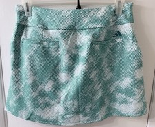 Adidas Women's Ultimate365 Printed Golf Skort 16" PURTEA Pure Teal L