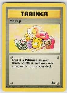 Mr. Fuji 58/62 Fossil Uncommon Trainer Pokémon Card
