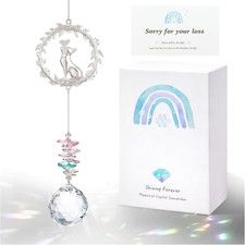 Cat Memorial Suncatcher - Lost of Cat Bereavement Gift Idea, Pet Loss Sympathy G