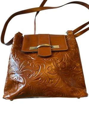 Patricia Nash NEW Women's LARONE Shoulder Bag Leather Florence $269 Western Boho
