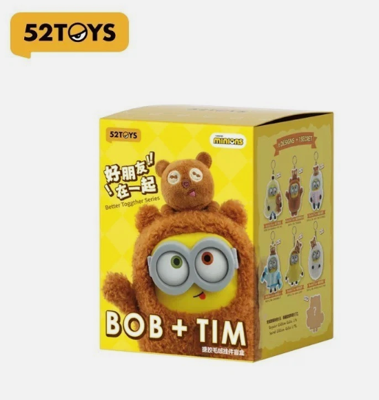 52TOYS MINIONS BOB+TIM BETTER TOGETHER SERIES VINYL PLUSH PENDANT