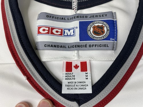 Vintage Vancouver Canucks CCM Maska White Orca Jersey Mens Medium NHL - Picture 3 of 7