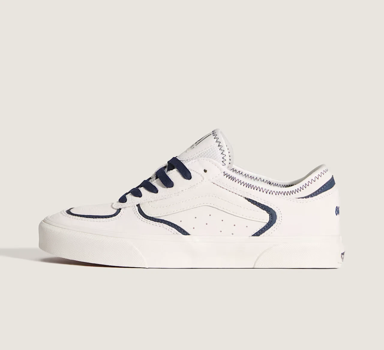 Vans Rowley Classic Shoes in White and Blue All Sizes Limited Stock