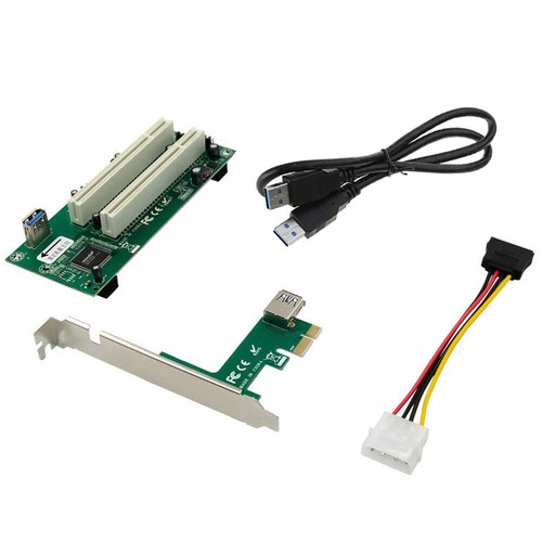 New PCI-Express to PCI Adapter Card PCIe to Dual Pci Slot Expansion Card - Bild 3 von 10
