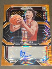 2021-22 Panini Prizm Draft Picks - College Penmanship Orange Pulsar Prizm...