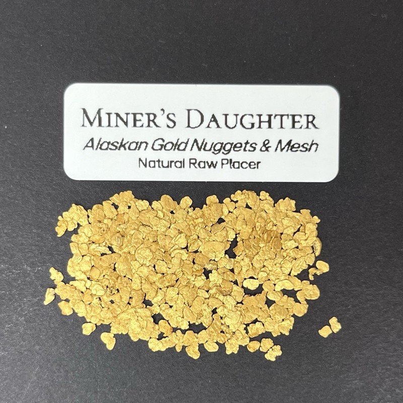 ALASKA GOLD NUGGETS - #14-16 Mesh - 3.0+ grams - Natural Placer Raw Hi Purity