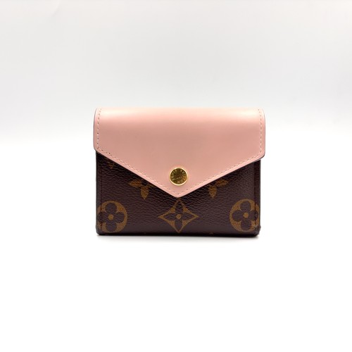 LOUIS VUITTON Portefeuil Zoe monogram rose ballerine RFID-enabled trifold wallet