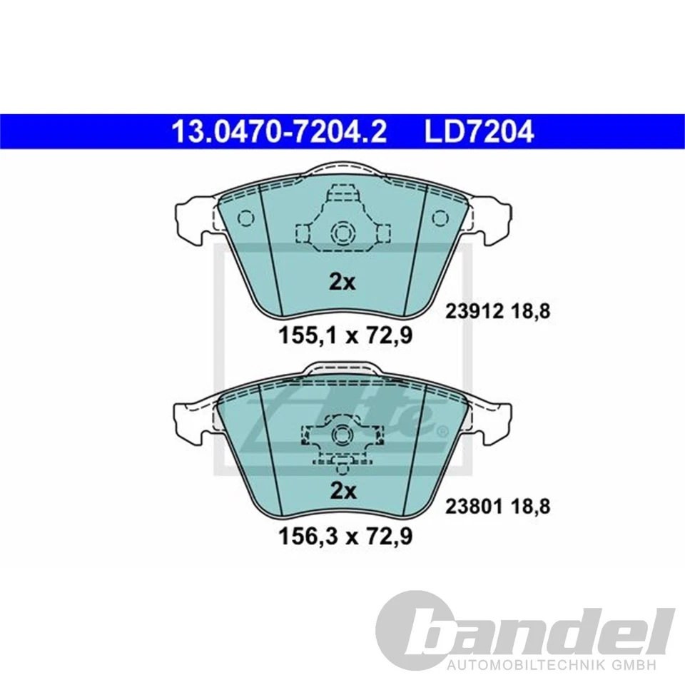 DISCHI FRENO ATE PowerDisc + PASTIGLIE CERAMICHE ANTERIORI per FORD FOCUS II MK2 2,5 PZ - Immagine 3 di 4