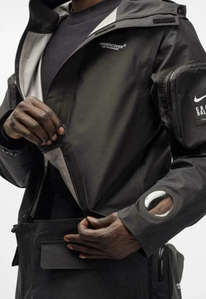 Nike x Undercover NikeLab 2-in-1 Parka Jacket Black Size Medium CW8017 010 - Image 4 of 4