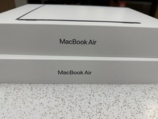 2 Empty Boxes 2025 Apple MacBook Air M4 Chip 13" 256GB Model A3240 packaging