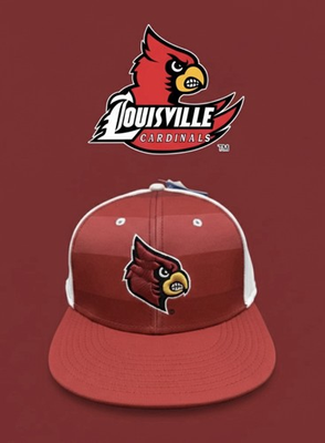 #ad University Of Louisville Cardinals Embroidered Baseball Hat Sz XL by The Game $16.99