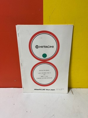 HITACHI 488-8031 S-2500 Scanning Electron Microscope Instruction Manual