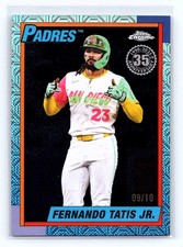 2025 Topps Update Fernando Tatis Jr. #U90C-19 - Chrome Black Mojo /10 Padres