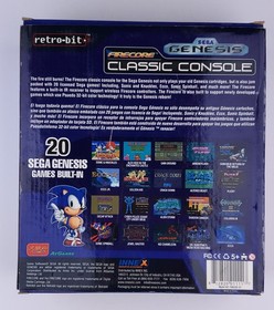 SEGS Genesis Firecore Classic Console From Retro-Bit 20 Games, Supports PSEUDO