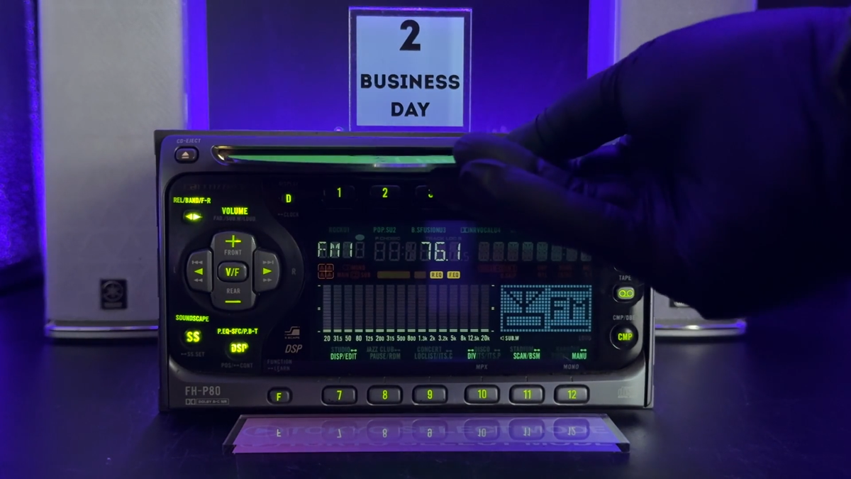 Pioneer Carrozzeria FH-P80 2DIN CD Cassette Player Car Audio 1995