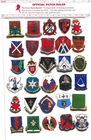 Group of 30 WW2 Post WW2 US Army DUI Military Unit Crests with no backings