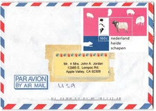 Netherlands #958 Dutch S/S to Apple Valley CA, 1997