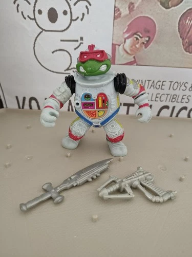 Vintage TMNT Ninja Turtles Figure Raph The Space Cadet 1990