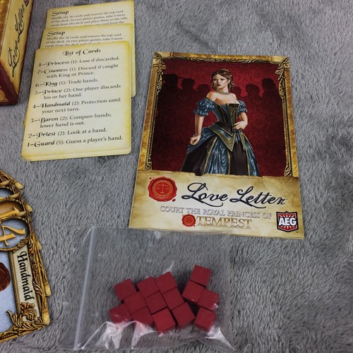 Love Letter Court the Royal Princess of Tempest Card Game Complete AEG - Picture 8 of 8
