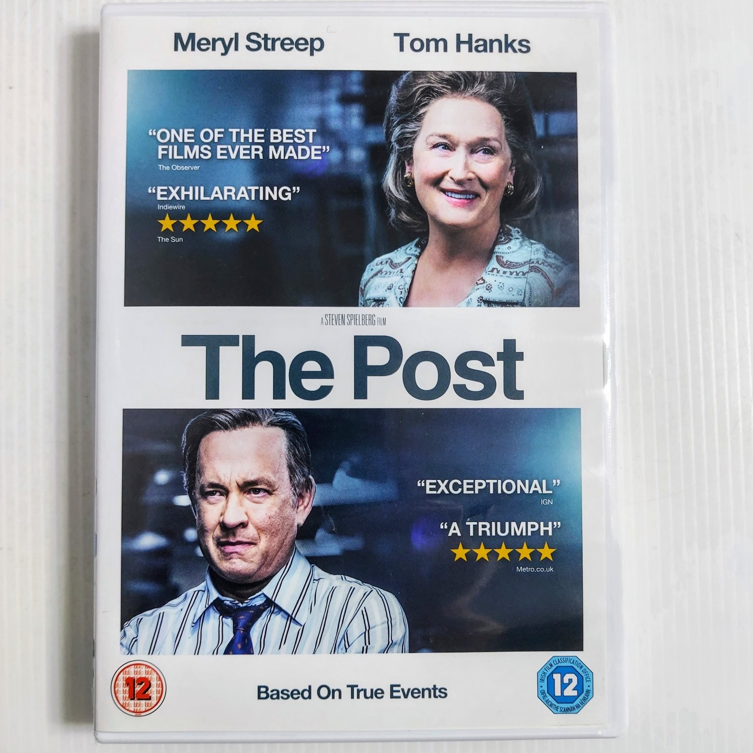 The Post DVD 2018 Steven Spielberg Meryl Streep Tom Hanks True Events Drama