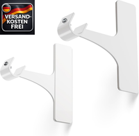 Selbstklebende Gardinenstangenhalter FüR Vorhangstangen 19-28 Mm, Wandmontiert