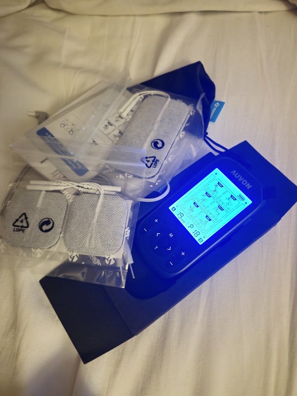 AUVON OTC TENS & EMS Unit – Drug-Free Pain Relief – 40-Hour Battery...