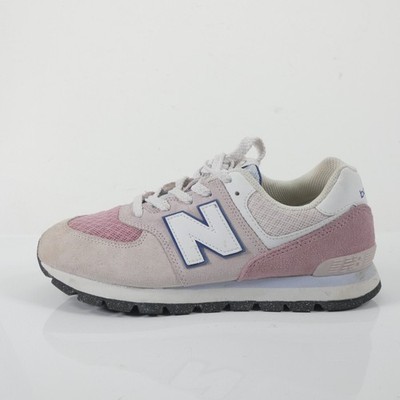 New Balance 574 Sneaker Rosa Weiß Wildleder Mesh Turnschuhe UK 5 EU 38 Freizeit Damen