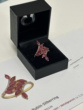 Madagaskar-Rubin Ring | 925 Sterling Silber vergoldet | 3,398 ct | Juwelo
