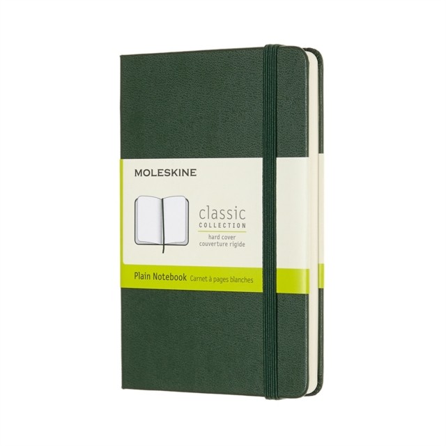 Moleskine Classic Notebook Myrtle Green Pocket Hardcover Plain Elastic Closure - Image 6