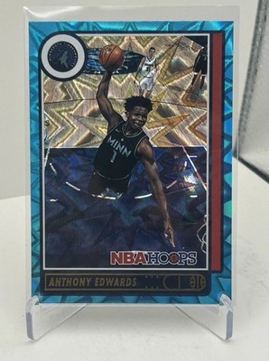 2021-22 Panini NBA Hoops - Anthony Edwards #151 Teal Explosion, Timberwolves..