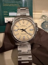 NEW STICKERED 2025 PAPERS Rolex Oyster Perpetual BEIGE Beige 41MM 134300 BOX 4