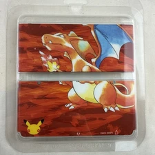 Nice! OEM Pokemon Charizard Red Face Plate Blister Pack New Nintendo 3DS