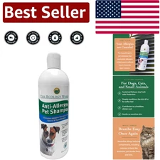 Biodegradable 16 Oz Pet Shampoo - Fresh Scent Allergy Relief for Cats & Dogs