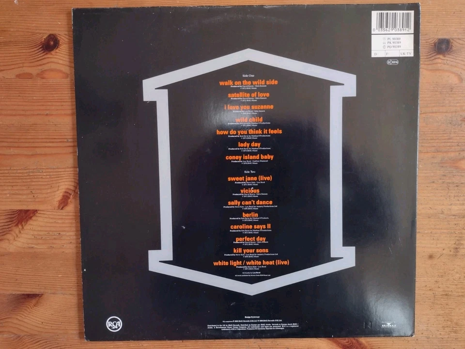 Lou Reed Retro 12"Vinyl 1989 RCA Gatefold  - Bild 3 von 4