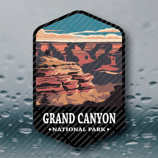 US National Park GRAND CANYON ARIZONA Vinyl Sticker Outdoors Camping Hiking