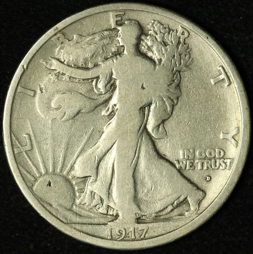 1917-D Liberty Walking Half Dollar — photo from the most recent tracked eBay sale