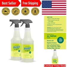 Amazon's Fresh Lemon Scent All-Purpose Cleaner, 32 fl oz - Gentle Yet Effective
