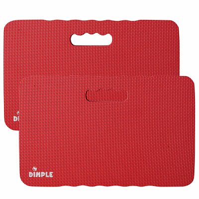 Dimple High Density Thick Foam Comfort Kneeling Pad Mats for Gardening, (2 Pack)