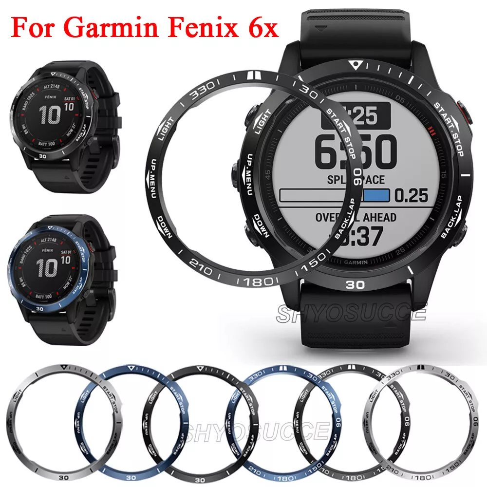 For Garmin Fenix 6x Smart Watch Bezel Ring Adhesive Cover Anti