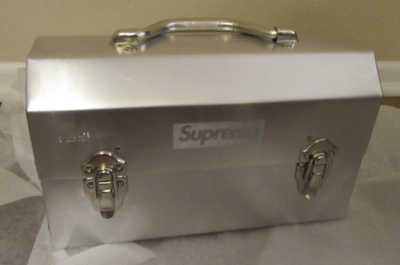 Supreme L. May MFG Inc. Miner's Lunchbox Silver FW24 Supreme