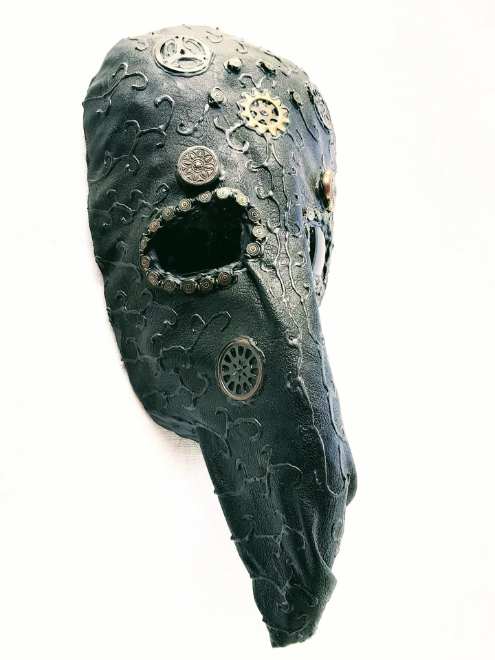 Large Nose Mask/Wall Art One of A Kind Plague Doctor Handmade - Image 3 of 4